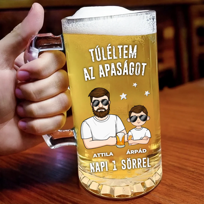 Személyre Szabott Söröskorsó - Apának Szeretettel